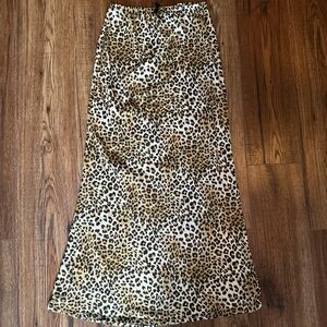 Leopard Print Maxi Skirt